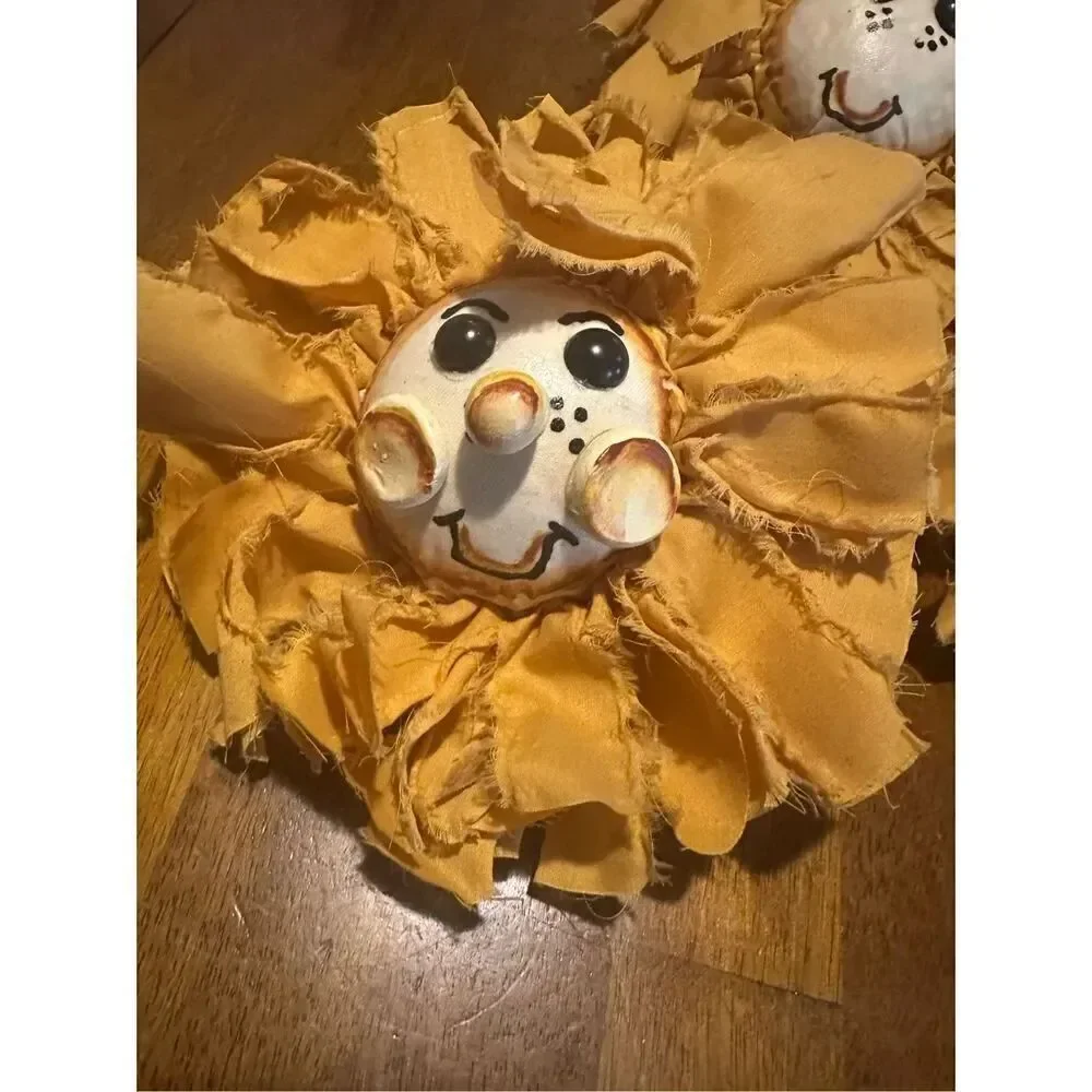Handmade vintage yellow